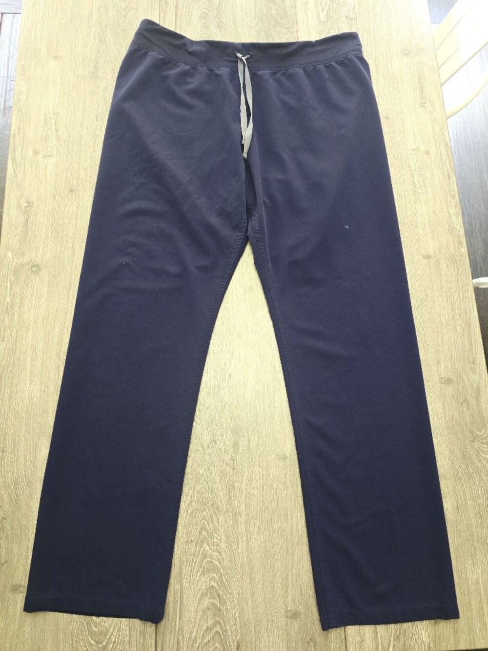 Figs Navy Blue Drawstring Straight Leg Scrub Pants Size XL TALL